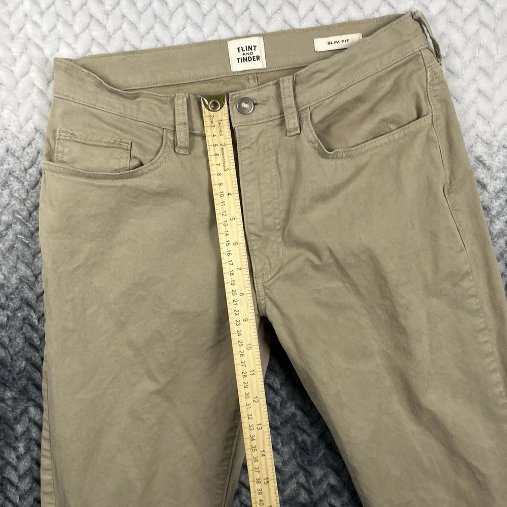 Flint And Tinder Pants Men 30x30 Tan 365 Chino Slim Fit WorkWear Khaki Huckberry